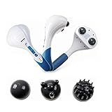 Electric Massager,ETTG Double Head Percussion Action Handheld Massager for Deep Tissue Muscle Kneading