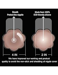 Nipple Covers Silicone Nipplecovers Pasties For Women Nippleless Nipplecovers Breast Petals Invisible Adhesive Bra Adhesive Reusable
