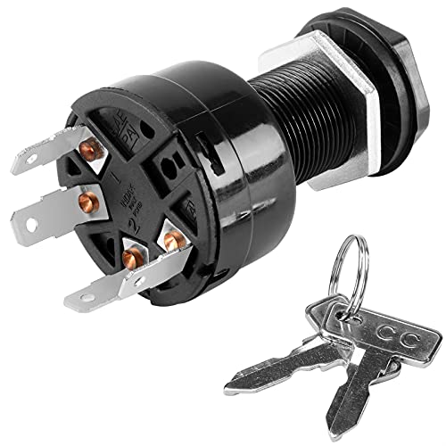 Roykaw Golf Cart Ignition Key Switch Uncommon Unique Key for Club Car Precedent 2004-up OEM# 102515101-4 Pin