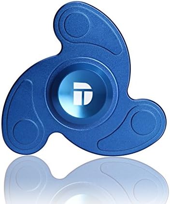 Boomerang Shape Figit Spinner Toy DolTec Aluminium alloy High Speed Table & Hand Spinner EDC Focus Toy Relieve Stress, Anxiety, ADHD, and Boredom (Blue)