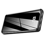 Portable Charger Power Bank 25000mAh - High Capacity with LCD Digital Display,3 USB Output & Dual Input External Battery Pack Compatible with Smart Phones,Android Phone,Tablet and More