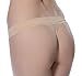 Bolivelan Womens Mid-Rise Seamless Thongs Comfy Underwear G-Strings Panties (Nude,US4)