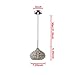 DINGGU Chrome Finish 1 Light Single Crystal Pendant Lighting for Kitchen Island