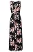 Zattcas Womens V Neck Sleeveless Empire Waist Floral Maxi Dress