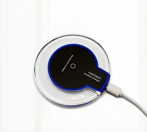 Zonix iPhone 8, 8Plus, iPhone X QI Wireless Charger Charging Pad For Samsung Galaxy S6 S6+ S7 Edge S8, S8+ Crystal Wireless Charging Station For iphone 7 - For All Qi-Enabled Devices (Black)