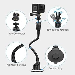 Smatree Car Suction Cup Mount for GoPro, Camera