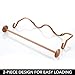 mDesign Versatile Metal Wall Mount Paper Towel Holder & Dispenser, Mounts to Walls or Under Cabinets - for Kitchen, Pantry, Utility Room, Laundry and Garage Storage - 2 Piece Design - Copper