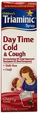 Product Of Triaminic, Childrens Day Time Cold & Cough Cherry Syrup (Red), Count 1 - Cough Syrup/ Cold Liquid / Grab Varieties & Flavors