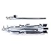 Straight Cymbal Stand Drum Hardware Percussion Mount Holder Gear Set Silver
