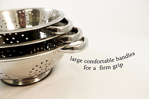 5 ExcelSteel+Stainless+Steel+Colanders+Set