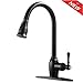 Antique Lead-free Solid Brass 1 or 3 Hole Single Handle Prep Pull Out Sprayer Oil Rubbed Bronze Kitchen Faucet, Kitchen Sink Faucet With Deck Plate