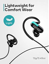Xcentz Auriculares Bluetooth Auriculares inalámbricos deportivos para correr Ligero Ajuste ergonómico ergonómico, 13 horas Tiempo de reproducción Bluetooth 5.0 IPX5 Auriculares de sonido premium resistentes a sudor Alcance de conexión de 50 pies