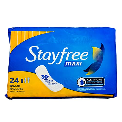 Stayfree Reg Maxi Pad 24ct