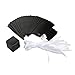 AWELL Black Gift Candy Box Bulk 2x2x2 inches with White Ribbon Party Favor Box,Pack of 50