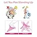 Silicone Female Urination Device-Lets You Pee Standing Up-Portable Female Urinal No Mess Reusable Womens Pee Funnel for Travel, Outdoor Activities Including Camping, Hiking and Festivals (Pink)