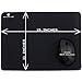Reflex Lab Large Gaming Mouse Pad Mat, Stitched Edges, Waterproof, Ultra Thick 5mm, Silky Smooth- XL Mousepad 15”x11” Black