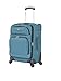 SwissGear Maggiore Softside Expandable Luggage with Spinner Wheels, Teal, Checked-Medium 24-Inch
