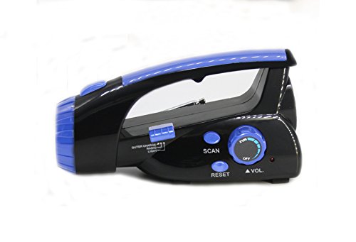 Dynamo Flashlight FM Radio Torch Hand Crank Re-chargeble Siren Alarm Ideal for Camping Outdoor Hiking Climbing,All Emergency Kits and Disaster Preparedness Planning (Blue)