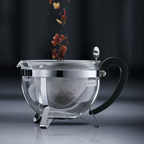 Bodum 1921-16-6 Chambord Tea Pot, 44 oz, Chrome