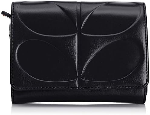Orla Kiely Embossed Stem Leather Medium Folded Purse