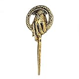 LUREME Game of Thrones Ned Stark Hand of The King Pin Brooch-Antique Gold (br000034-2)