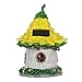Exhart Solar Sunflower Roof Fairy House Statue - Mini Sunflower Fairy Cottage Resin Statue with Solar Garden Lights - Sunflower-Topped Resin Fairy Hut for a Whimsical Fantasy Garden 10