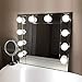 Lvyinyin Vanity Lights Kit Hollywood Style Makeup LED Light Bulbs with Stickers Attached to Bathroom Wall or Dressing Mirrors, Dimmable Switch, Power Plug, 10 Lights Daylight, Mirror Not Included