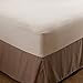 Aller-Ease Naturals Organic Cotton Allergy Protection Fitted Mattress Protector, Queen, White