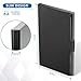 MaxGear Professional Metal Business Card Holder Pocket Business Card Case Slim Business Card Carrier Business Card Holders Wallet for Men & Women, 3.7 x 2.3 x 0.3 inches, Stainless Steel, Black