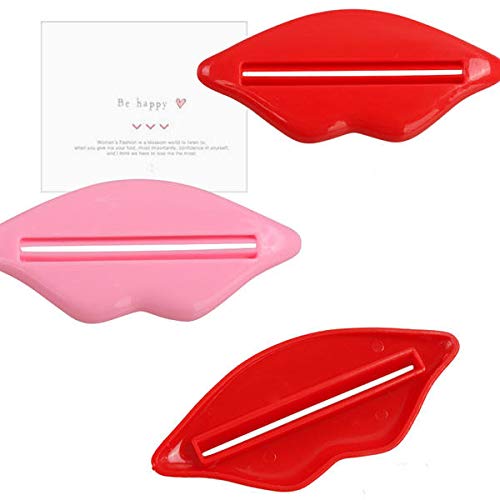 image for Unknown 2pcs Lip Kiss Bathroom Toothpaste Dispenser Facial Cleanser Tu