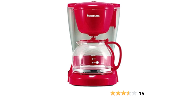Taurus Hotaumax12Red Cafetera de 800W, Rojo, 12 pcs : Amazon.com.mx: Hogar  y Cocina
