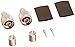 N Male Crimp Connector for LMR400 RG8 Nickel Machined Brass Construction, 2-Pack