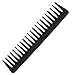 HOOMBOOM Black Carbon Wide Tooth Comb,100% Anti static 230℃ Heat Resistant, Detangler Hair Comb