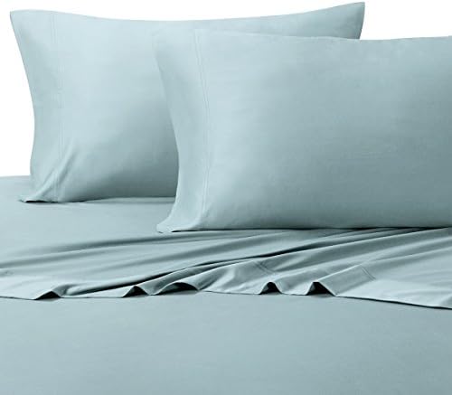 Royal Tradition Viscose from Bamboo Bed Sheets, Top Split King, Solid Blue, Super Soft and Cool 4PC Sheet Set