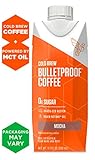 Bulletproof Mocha Cold Brew Coffee, Keto Diet Friendly, Sugar Free, non-GMO, organic, with Brain Octane oil and Grass-fed Butter (12-Pack)