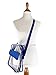 Stadium Approved Clear Messenger Bag/Large 10 Inches Cross Shoulder/Event Security Compliant/Transparent (Blue)