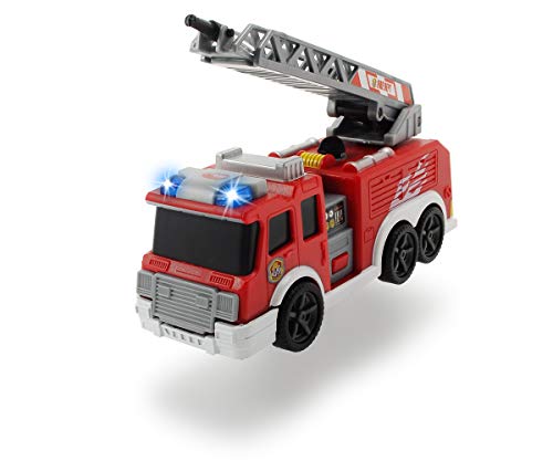 DICKIE 203302002 Toys Fire Truck, Feuerwehrauto, Spielzeugauto, Feuerwehr, mit Wasserspritzfunktion, ausziehbare Leiter…