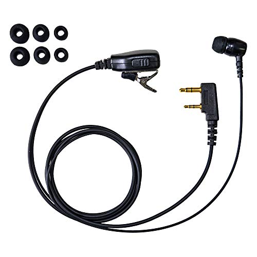 BLUE CENTURY ケンウッド インカム 特定小電力 トランシーバー DEMITOSS UBZシリーズ UBZ-LS20 / UBZ-LP20 / UBZ-LP27R / UBZ-LM20 / UBZ-EA20R などL型2プラグのKENWOODトランシーバー(UBZ型) 対応 予備 イヤーパッド 付属 (カナルイヤホン型【K012H】)商品画像