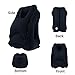 Lumsing Travel Pillow, Airplane Pillow, Neck Pillow, Inflatable Cervical Pillow, Ergonomic and Portable Bed Rest Pillow, Designed for Airplanes, Cars, Trains, Office Napping or Camping (Black)
