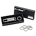 GlowGeek key chain bottle opener 2 in 1 with 5 Extra key rings and gift Box heavy duty car keychain for Man and Women