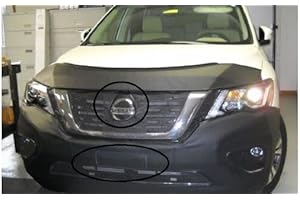 LEBRASINC Lebra 2 Piece Front End Cover Black - Car Mask Bra - Fits - 2017-2019 Nissan Pathfinder