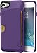 Smartish iPhone SE Wallet Case - Wallet Slayer Vol. 1 [Slim + Protective + Grip] Credit Card Holder for Apple iPhone SE 2022/2020 & iPhone 7/8 - Purple Orchid
