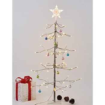 LIGHTSHARE 3 Feet 72L LED Fir Snow Tree,Home/Festival/Party/Christmas,Indoor and Outdoor Use,Warm White