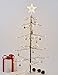 LIGHTSHARE 3 ft. Snowy Fir Tree, 72 LED Lights, for Indoor and Outdoor Use, Warm White, for Home Festival Party Christmas (3FT)