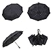 FlyHawk Leisure Style Umbrella, Automatic Open/Close Foldable Rain Umbrella/UV Protection, Wind resistant umbrella