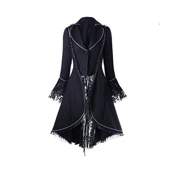 Toimoth-Womens-Tuxedo-Gothic-Tailcoat-Jacket-Steampunk-VTG-Victorian-Coat-Wedding-UniformBlackS