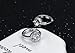 Fashion Jewelry 18k White Gold Plated Cubic Zirconia Studs Huggies Earrings for Women