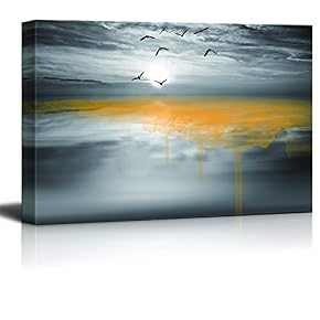 Black and White Scenery Pictures Home Wall for...