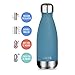MIRA 12 oz Insulated Water Bottle - Slim Stainless Steel Cola Shape Thermo - Double Wall Hot & Cold Flask (24Hr Cold/12Hr Hot) - Hawaiian Blue