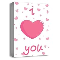 signwin-Canvas Wall Art-Pink for Little Girl-Canvas Prints Home Artwork Decoration for Kids Bedroom - 12x18 inches